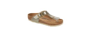 Dětské Gizeh Birkenstock Birko-flor Narrow Stříbrné | CZ 150LIS